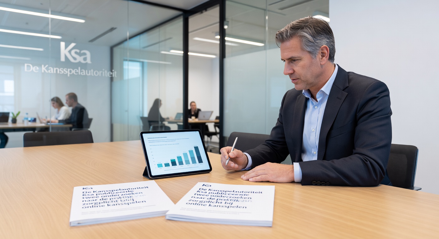 Grafiek met stijgende boetes van KSA en afnemende illegale gokactiviteiten in Nederland, met focus op 2026-trends