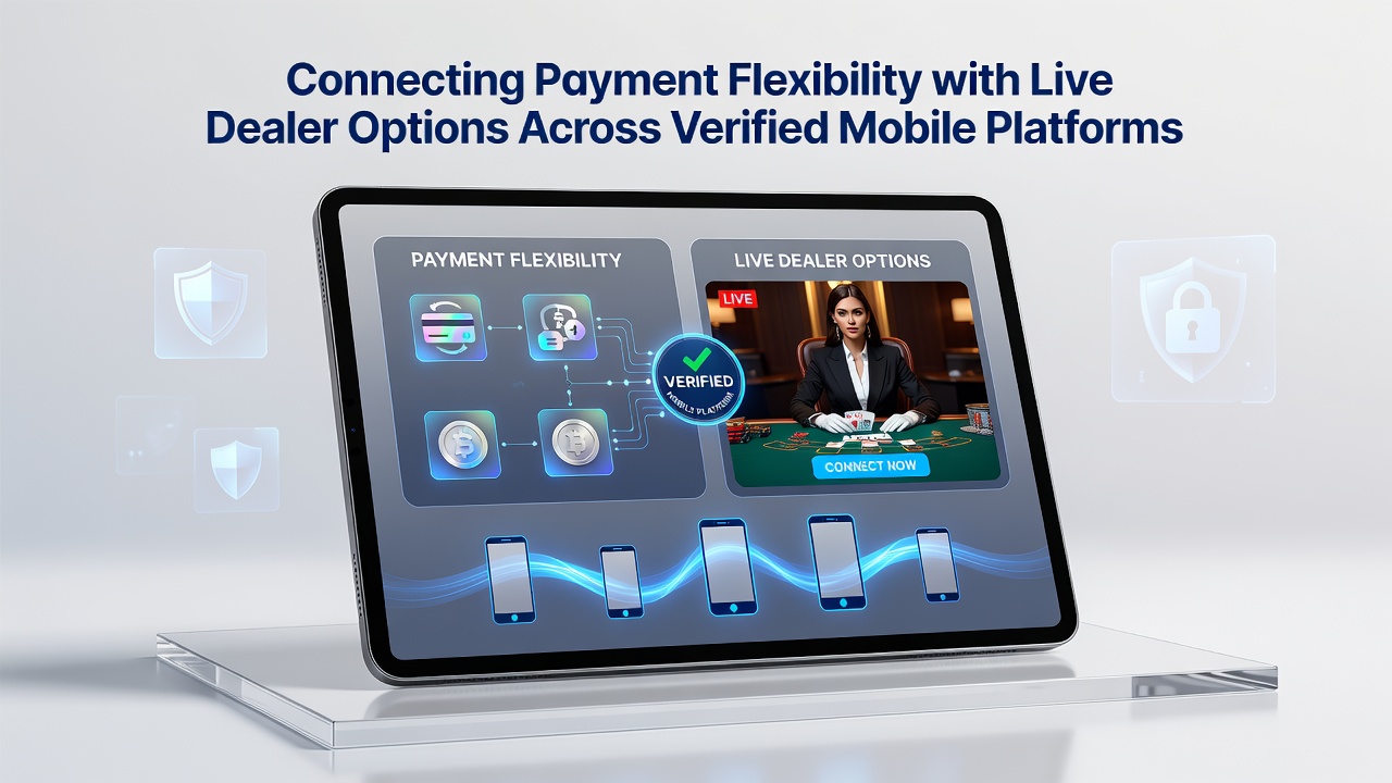 Live dealer tafel op smartphone met betalingsflexibiliteit