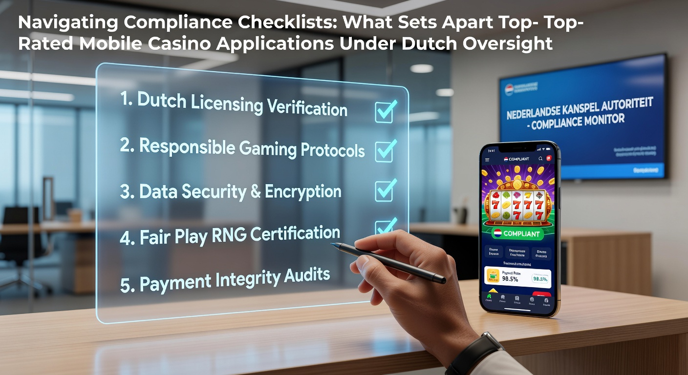 Overzicht van compliance checklists voor mobiele casino applicaties onder Nederlands toezicht