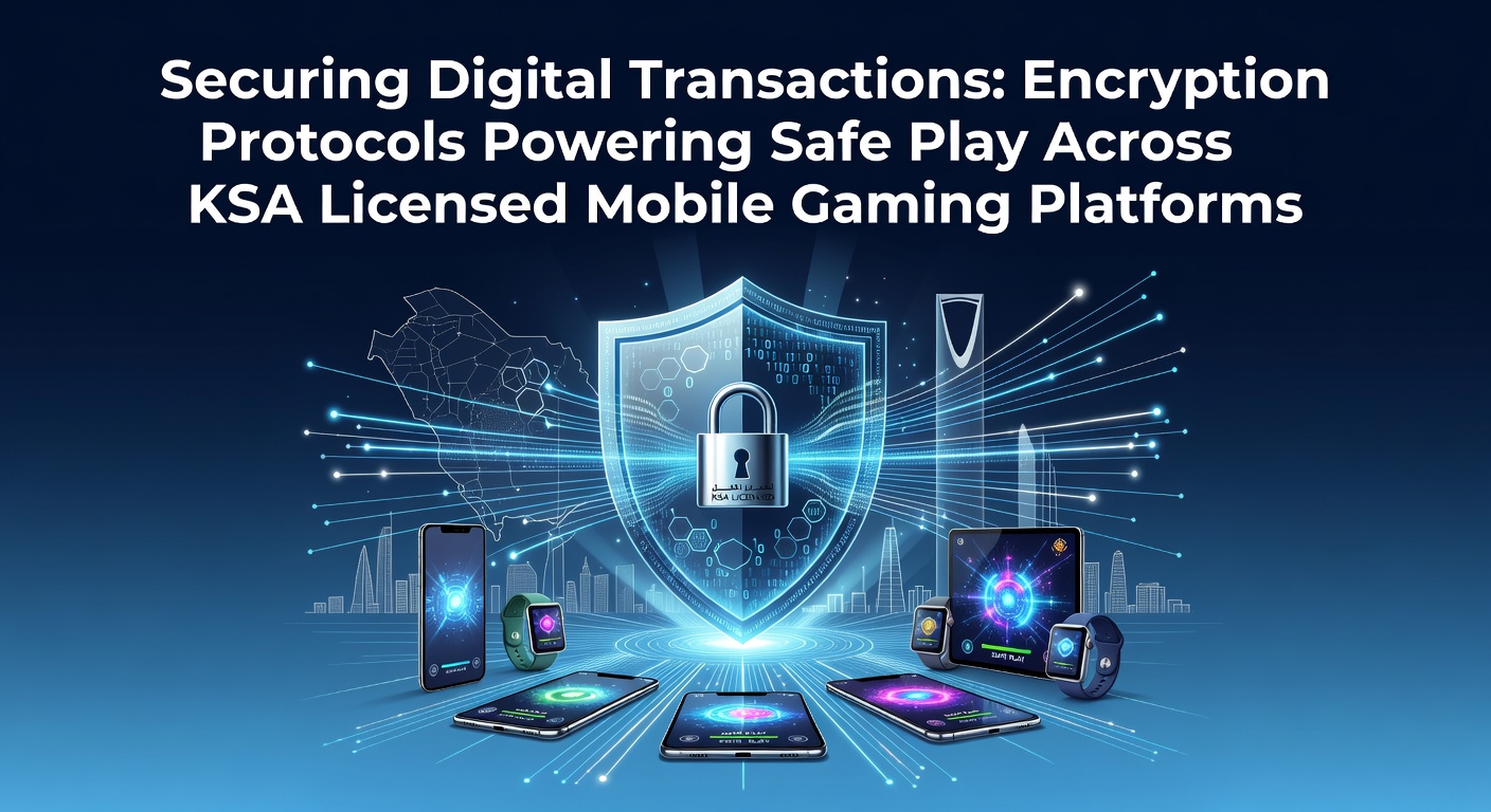 Encryptieprotocollen beveiligen transacties op KSA-gelicentieerde mobiele gaming platforms