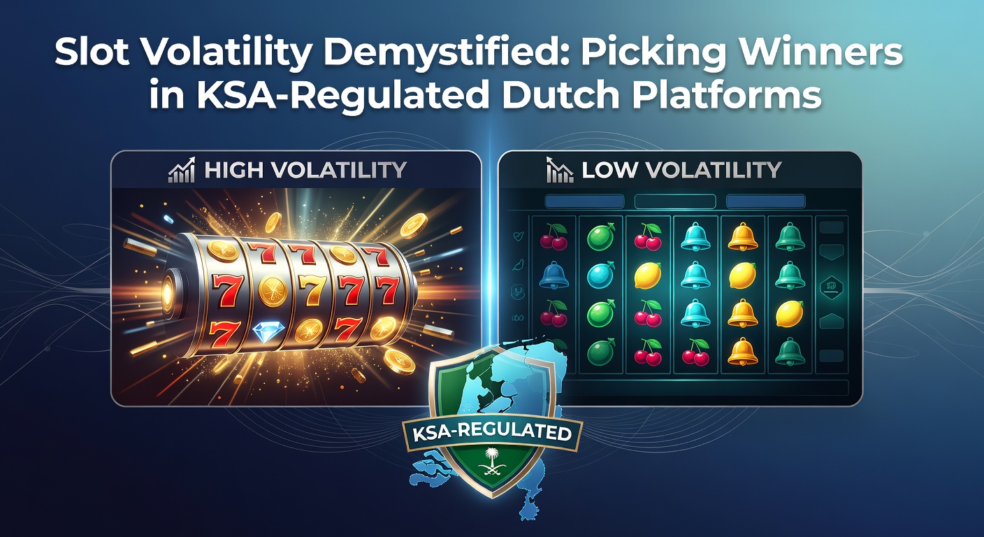 Grafiek die de verschillende niveaus van slotvolatiliteit illustreert, met curven voor lage, middelhoge en hoge variantie