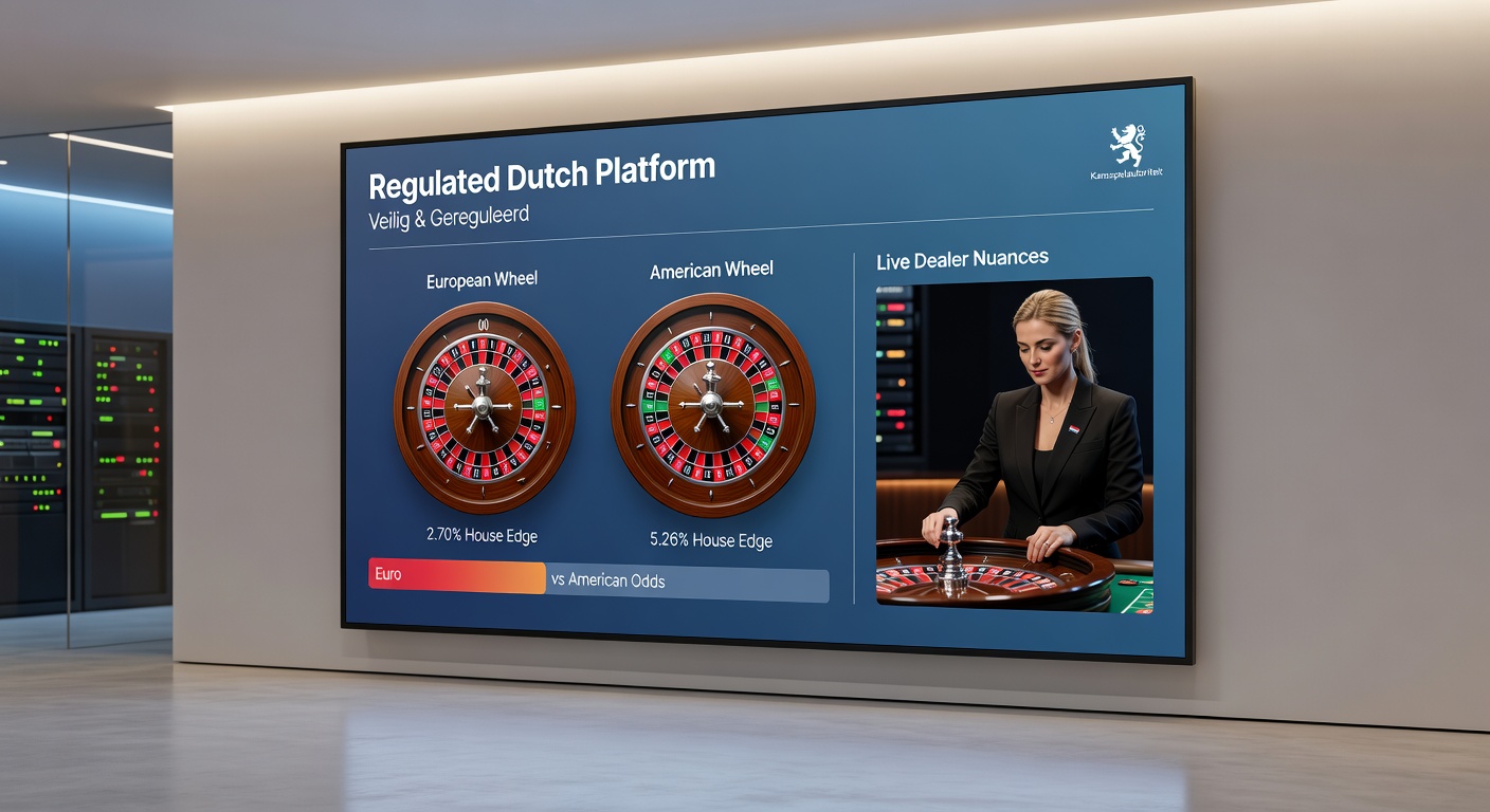 Live dealer bij een Amerikaans roulettewiel op een KSA-gelicentieerd Nederlands platform, met chatfunctie en meerdere camera hoeken zichtbaar